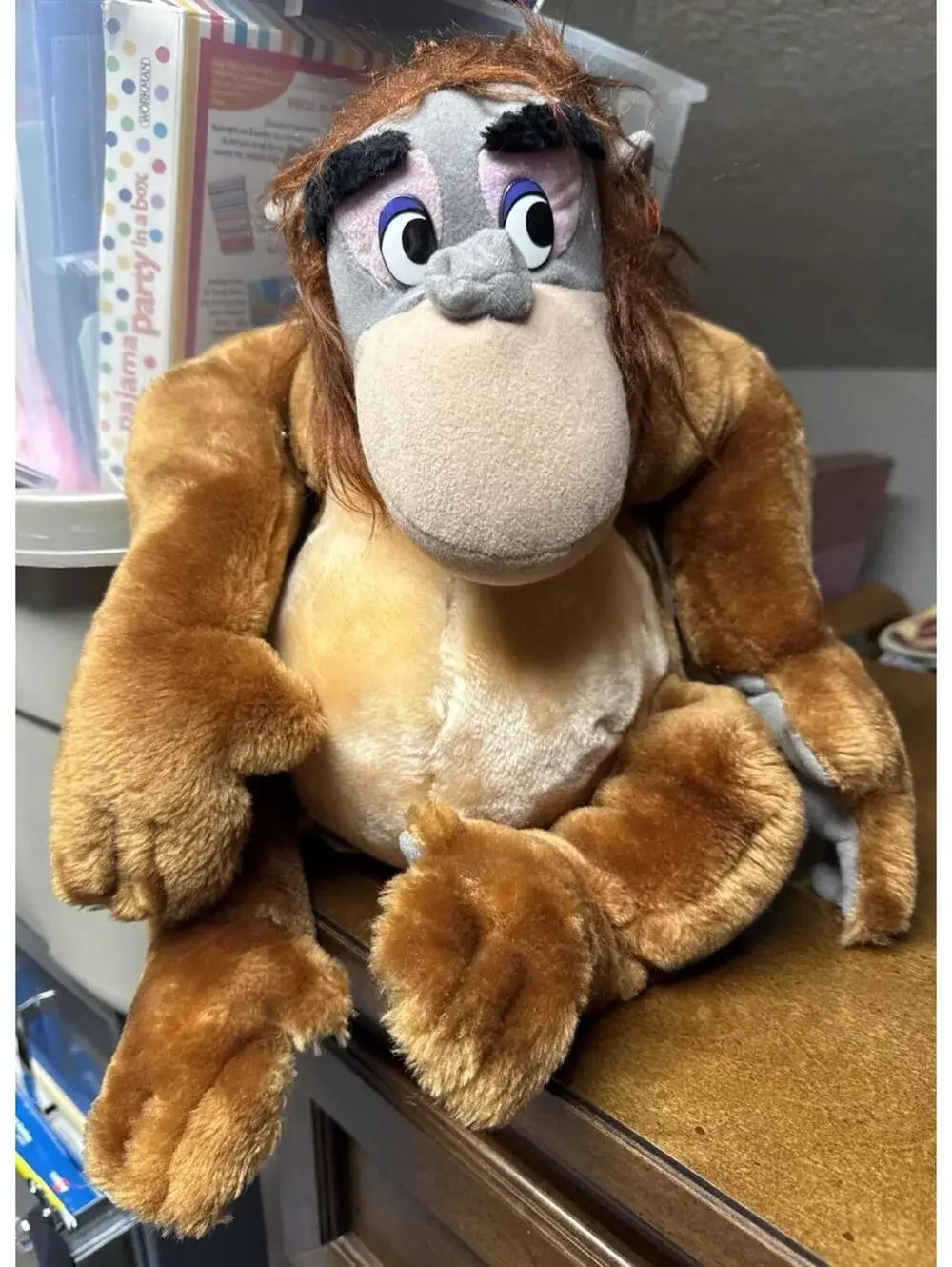 NWT Vintage The Disneyland  The Jungle Book King Louie Plush 16”
